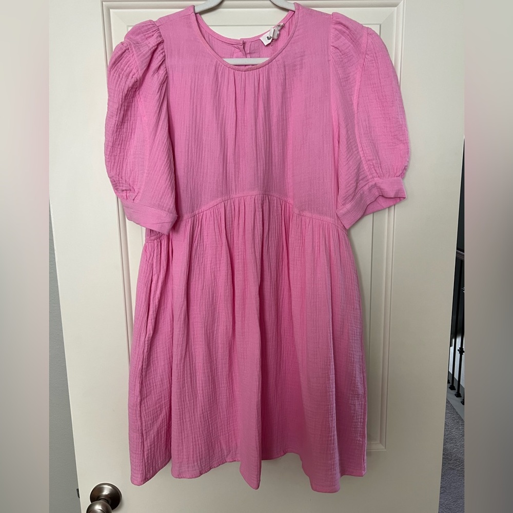 Babydoll Pink Cotton Dress